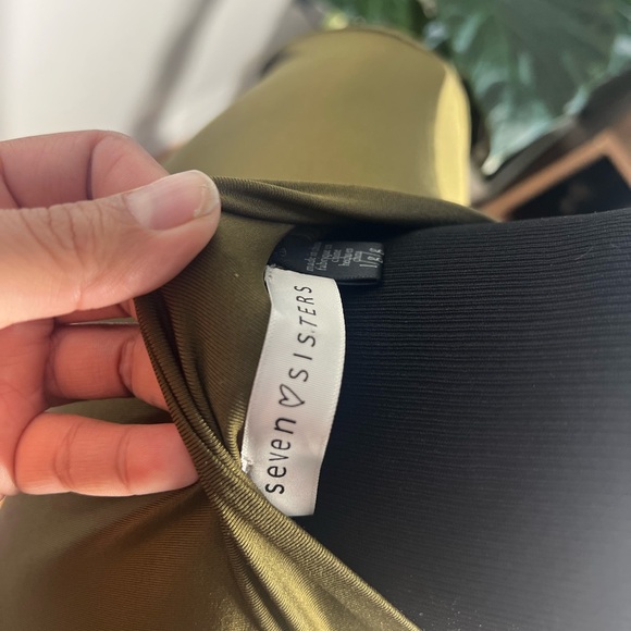 M Boutique, Seven Sisters, Long Sleeved Body Suit, Olive Green, Large - Picture 8 of 8